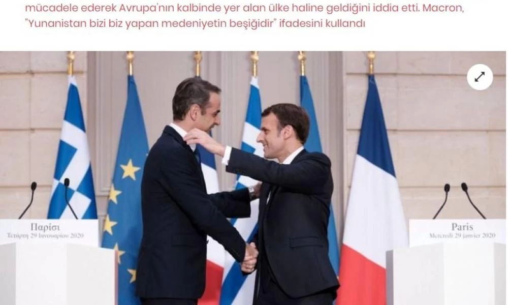 ''Βράζει'' ο τουρκικός τύπος με τον Μακρόν: Εξύμνησε την Ελλάδα που ''πολέμησε τους Οθωμανούς''